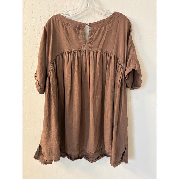Free People Brown Blouse - Picture 3 of 9
